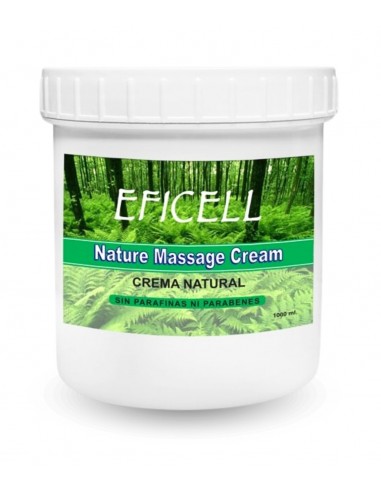 Nature Massage Cream 1L (Sin Parafinas Ni Parabenos) de EFICELL