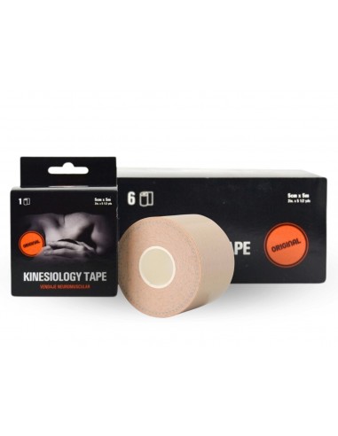 Vendaje neuromuscular 5 cm x 5 mt  Carne PACK 6 ROLLOS KCI